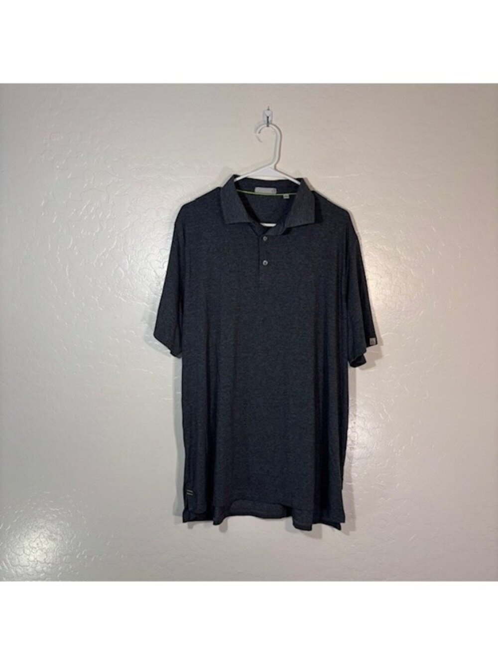 Tasc Performance Polo Shirt Mens XL Modal Stretch Gray Short Sleeve